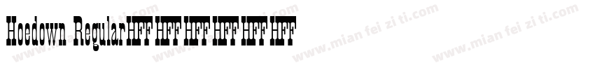 Hoedown Regular字体转换